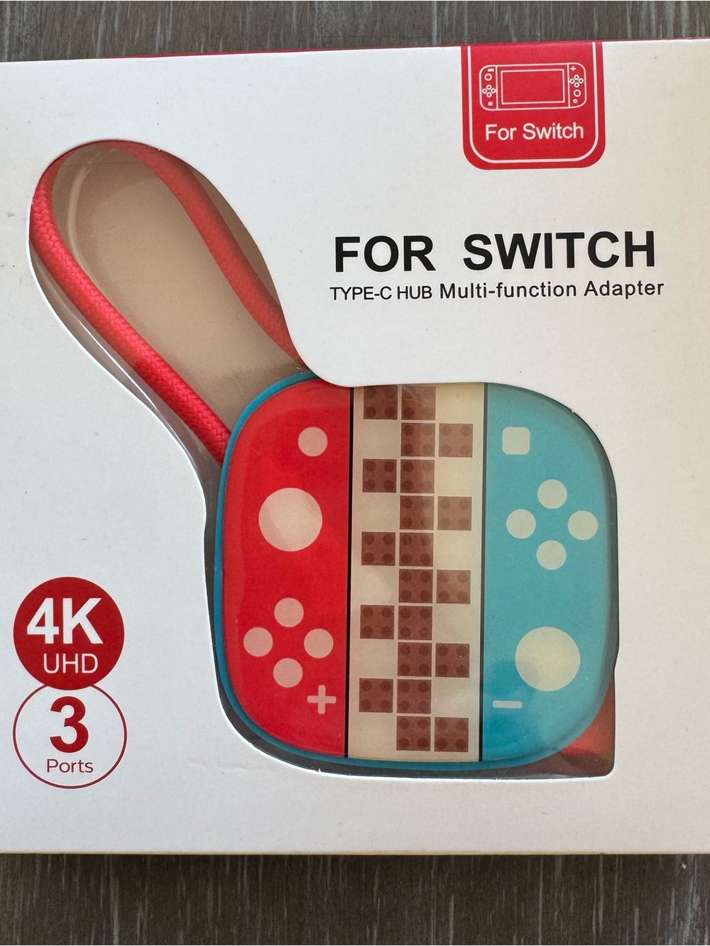 Type-C Multi-Function Adapter for Switch - Red & Blue